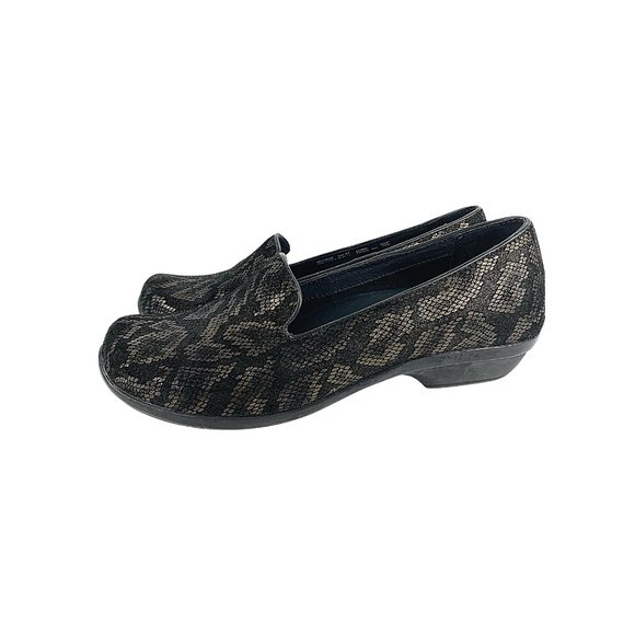 Dansko Bronze Snake Metallic Gold Comfort Shoes - Picture 5 of 12